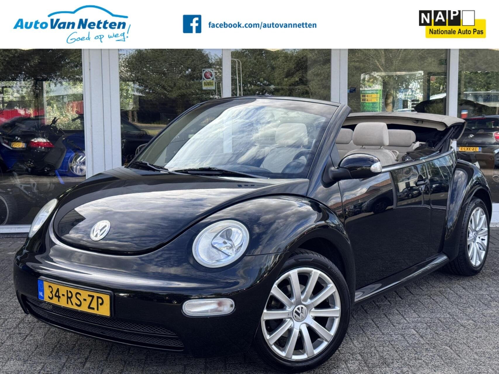 Volkswagen New Beetle Cabriolet 1.6 Trendline, Auto's, Gebruikt, Beetle (Kever), 4 cilinders, Cabriolet