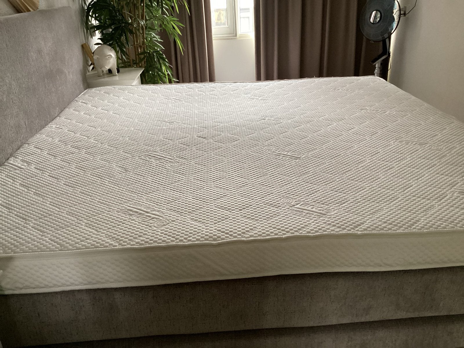 Tencel Topper Latex Koudschuim 200x200 cm, 12cm hoog NIEUW, Ophalen, Overige maten, Matras, 200 cm