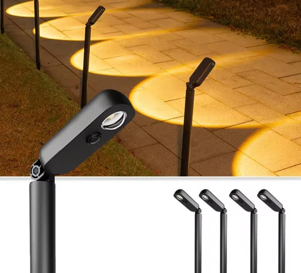 Outdoor staande Solar LED lamp (warm wit licht), Ophalen, Kunststof, Minder dan 100 cm, Nieuw