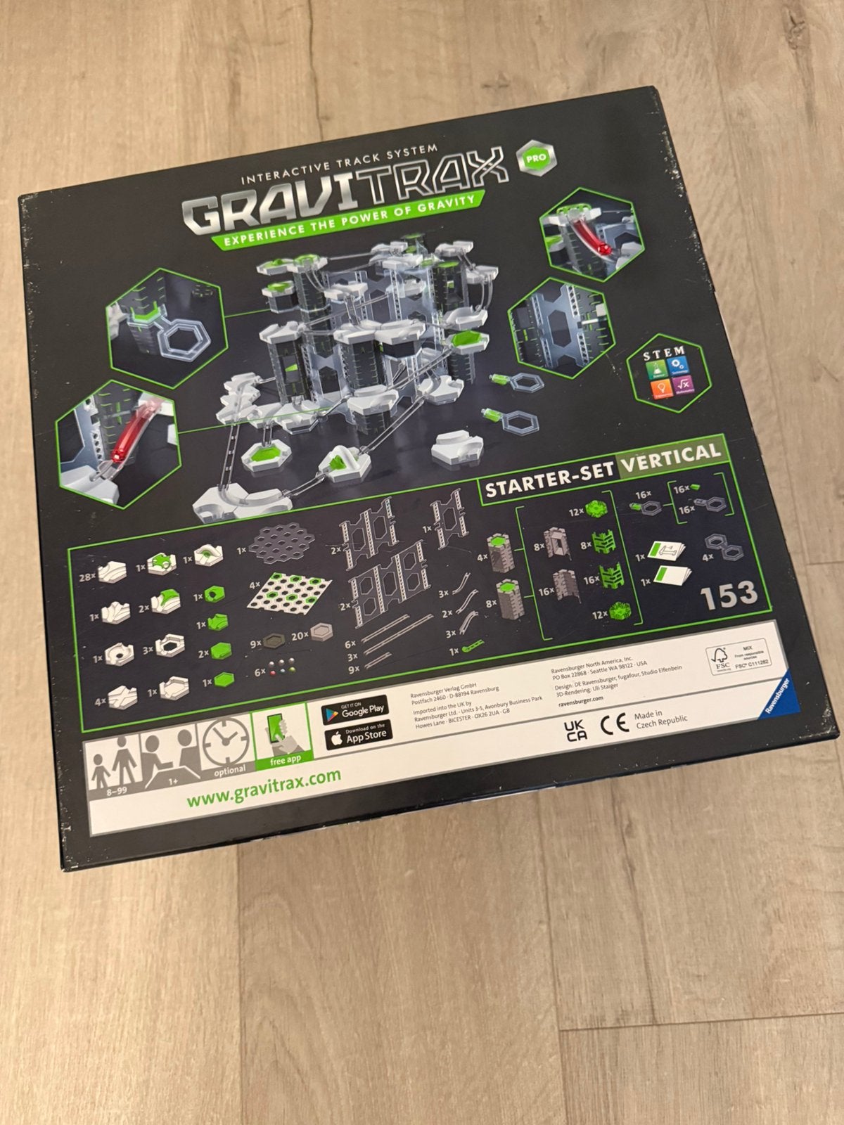 Gravitrax, Ophalen, Gebruikt