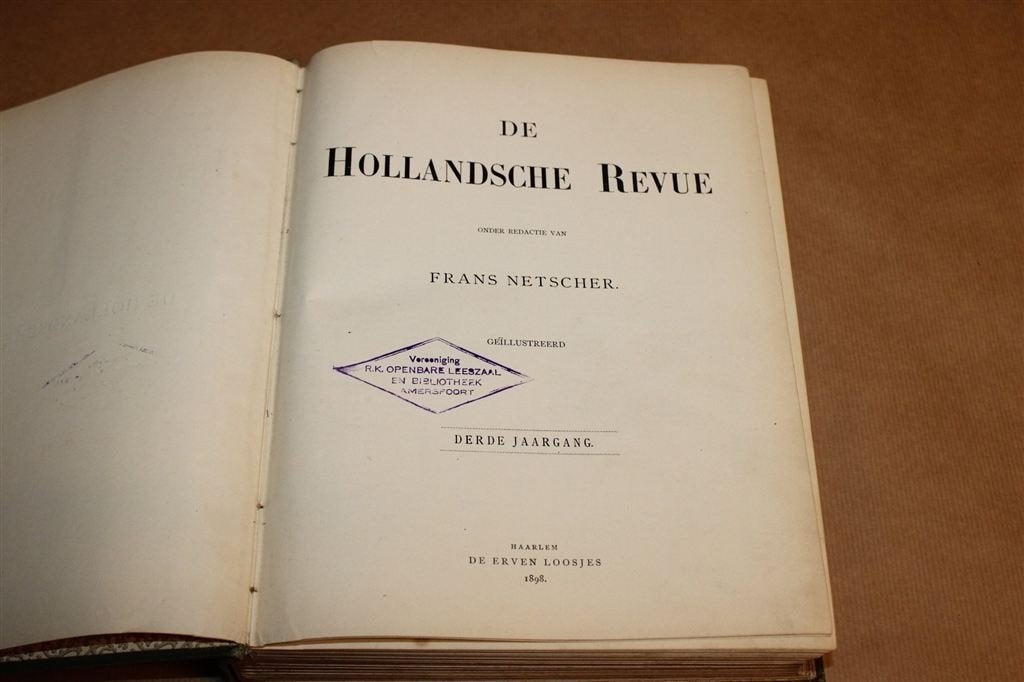 De Hollandsche Revue — 3e Jaargang 1898 Netscher, Ophalen of Verzenden