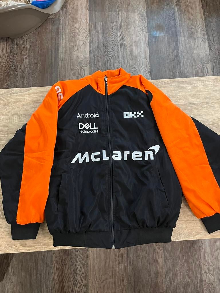 McLaren Racing Bomberjack (Maat L) Vintage Formula 1 Style, Ophalen of Verzenden, Zo goed als nieuw, Maat 52/54 (L), Oranje