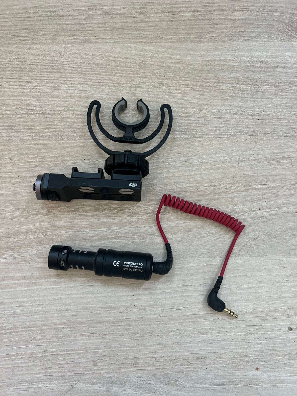 DJI VideoMicro Microfoon met Shock Mount, Muziek en Instrumenten, Ophalen of Verzenden, Zo goed als nieuw, Instrumentmicrofoon