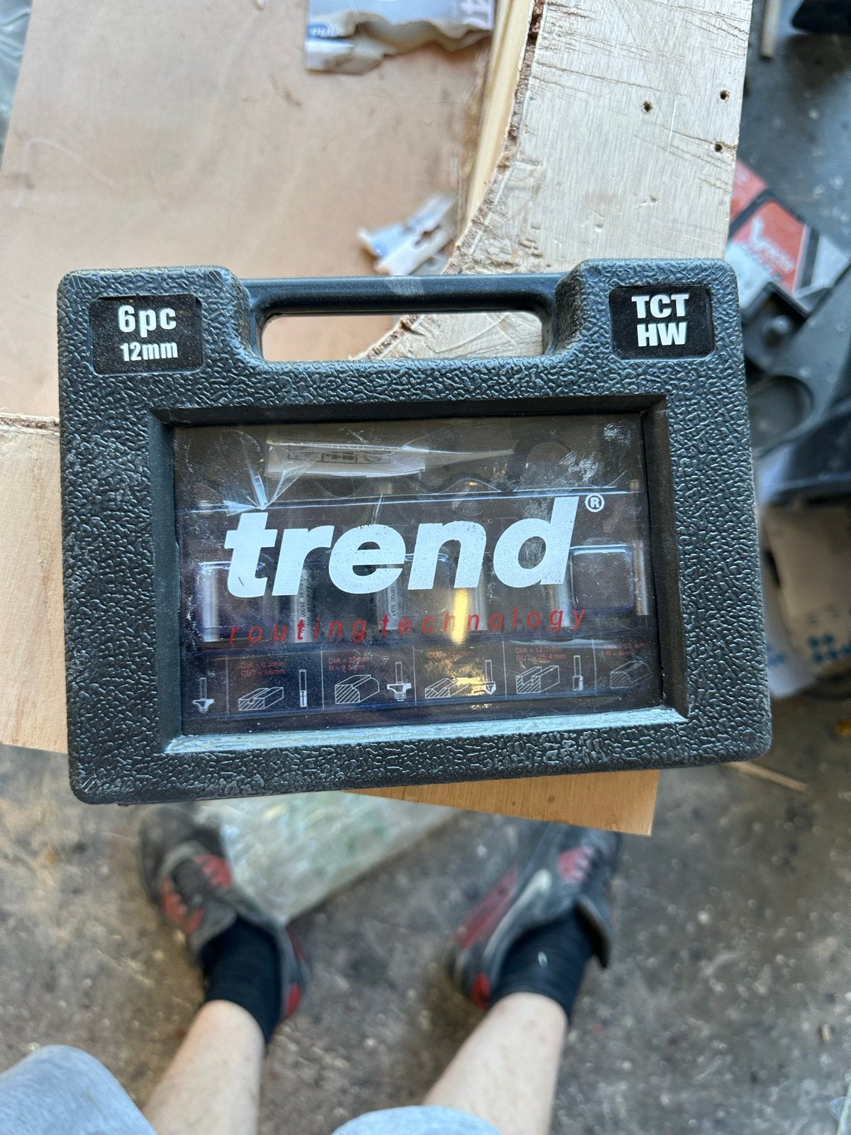 Nieuwe Trend freesset met schacht diameter 12mm (6-delig), Ophalen of Verzenden, Nieuw, Elektrisch, Overige soorten