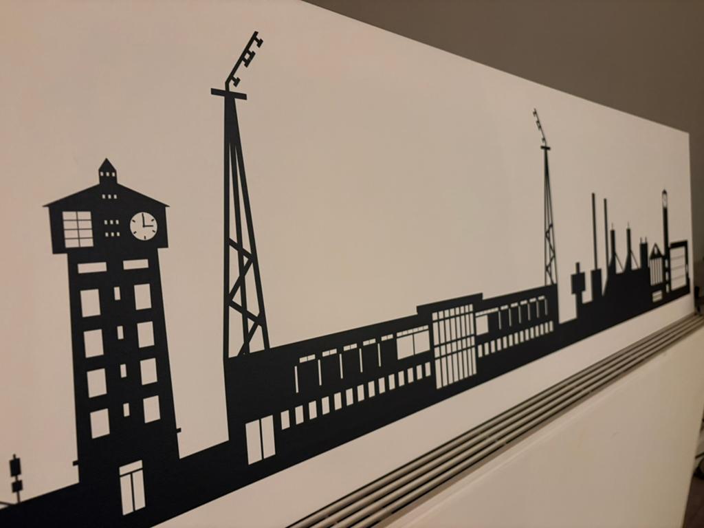 XXL Telstar - IJmuiden Skyline canvas (2 METER BREED!), Ophalen