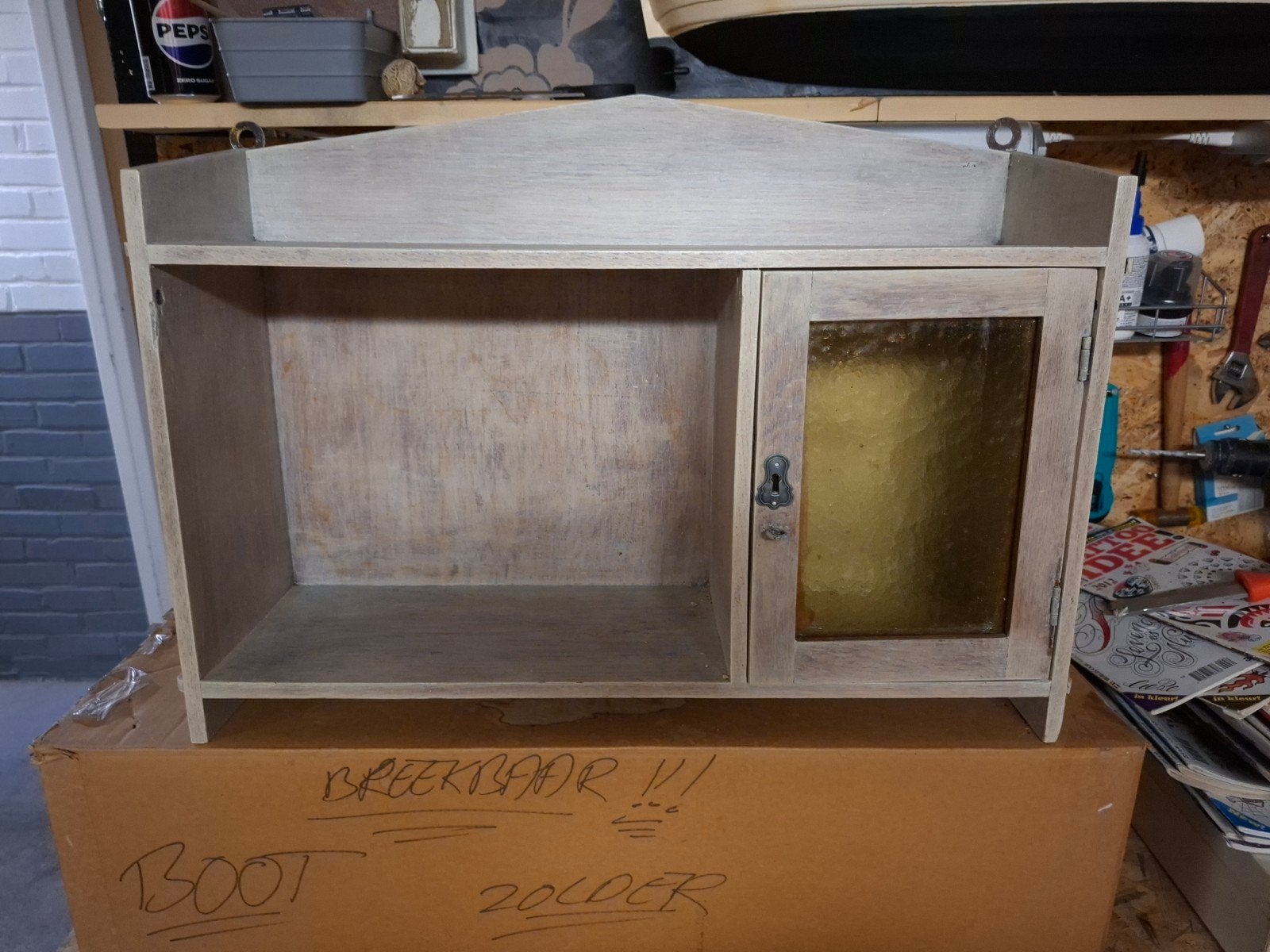 leuk wandkastje, Huis en Inrichting, Kasten | Vitrinekasten, Ophalen of Verzenden, 25 tot 50 cm, 50 tot 100 cm, Minder dan 100 cm