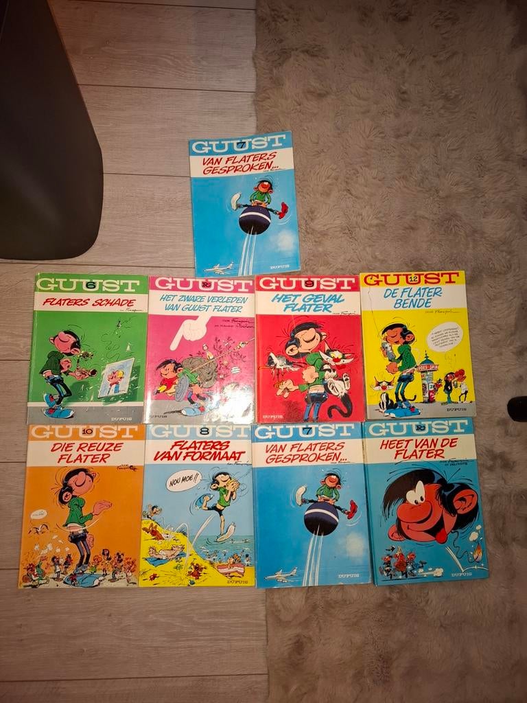 9 x Guust Flater, Meerdere stripboeken, Ophalen of Verzenden