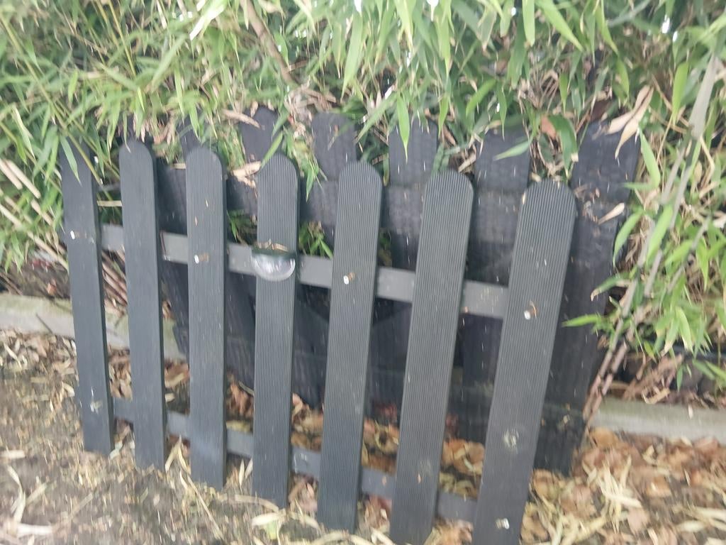 Zwarte tuinhekken, Tuin en Terras, Tuinhekken en Hekwerk, Ophalen, Met poort, Gebruikt, Tuinhek