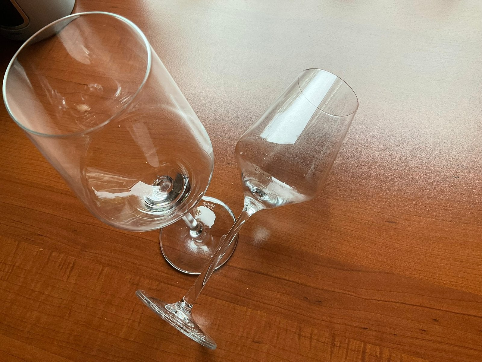 2 schott zwiesel wijnglazen, Ophalen of Verzenden, Zo goed als nieuw, Overige typen
