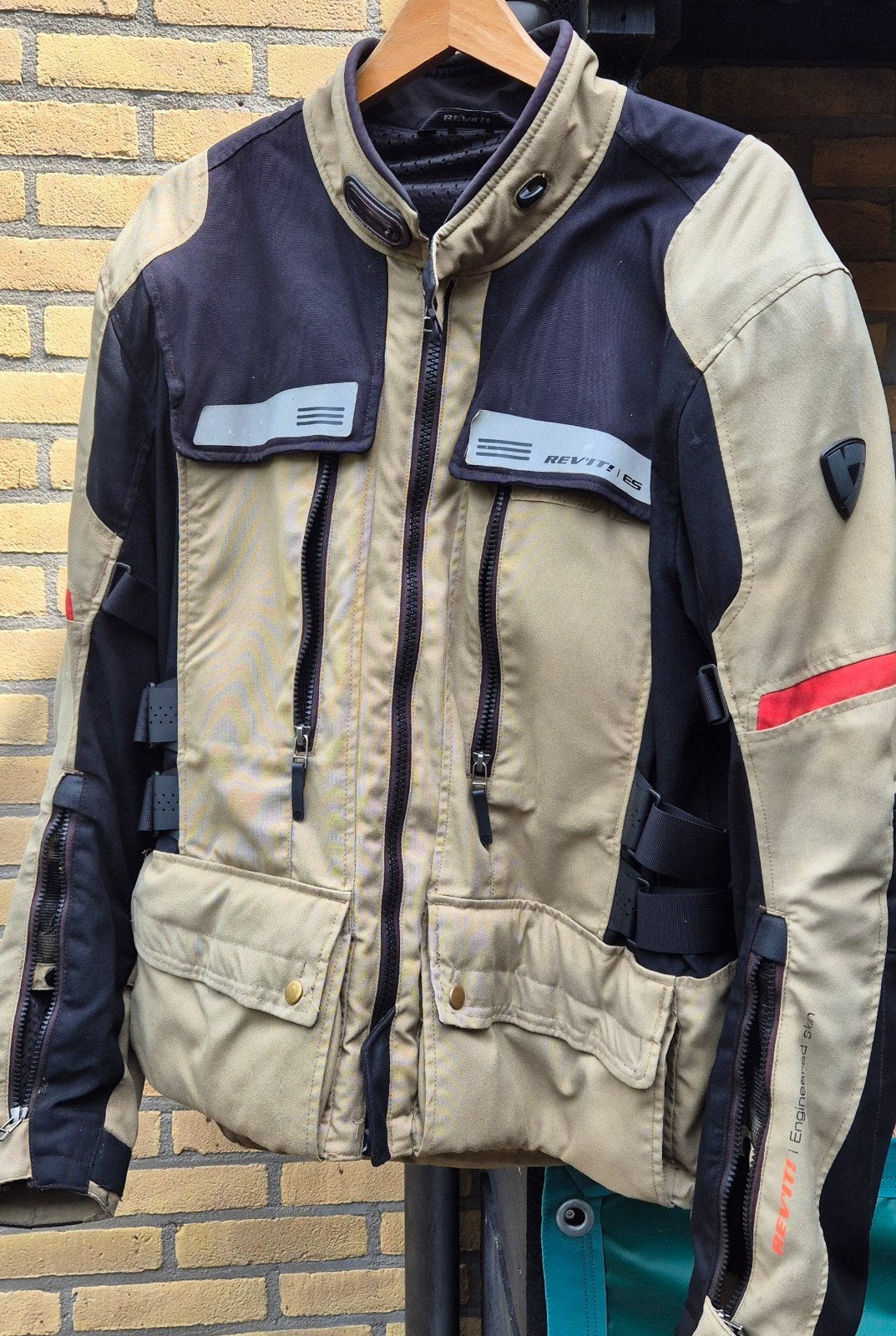 Revit Sand 1 motorjas, maat XL, met uitneembaar membraan, Motoren, Kleding | Motorkleding, Jas | textiel, Heren, Tweedehands, Ophalen
