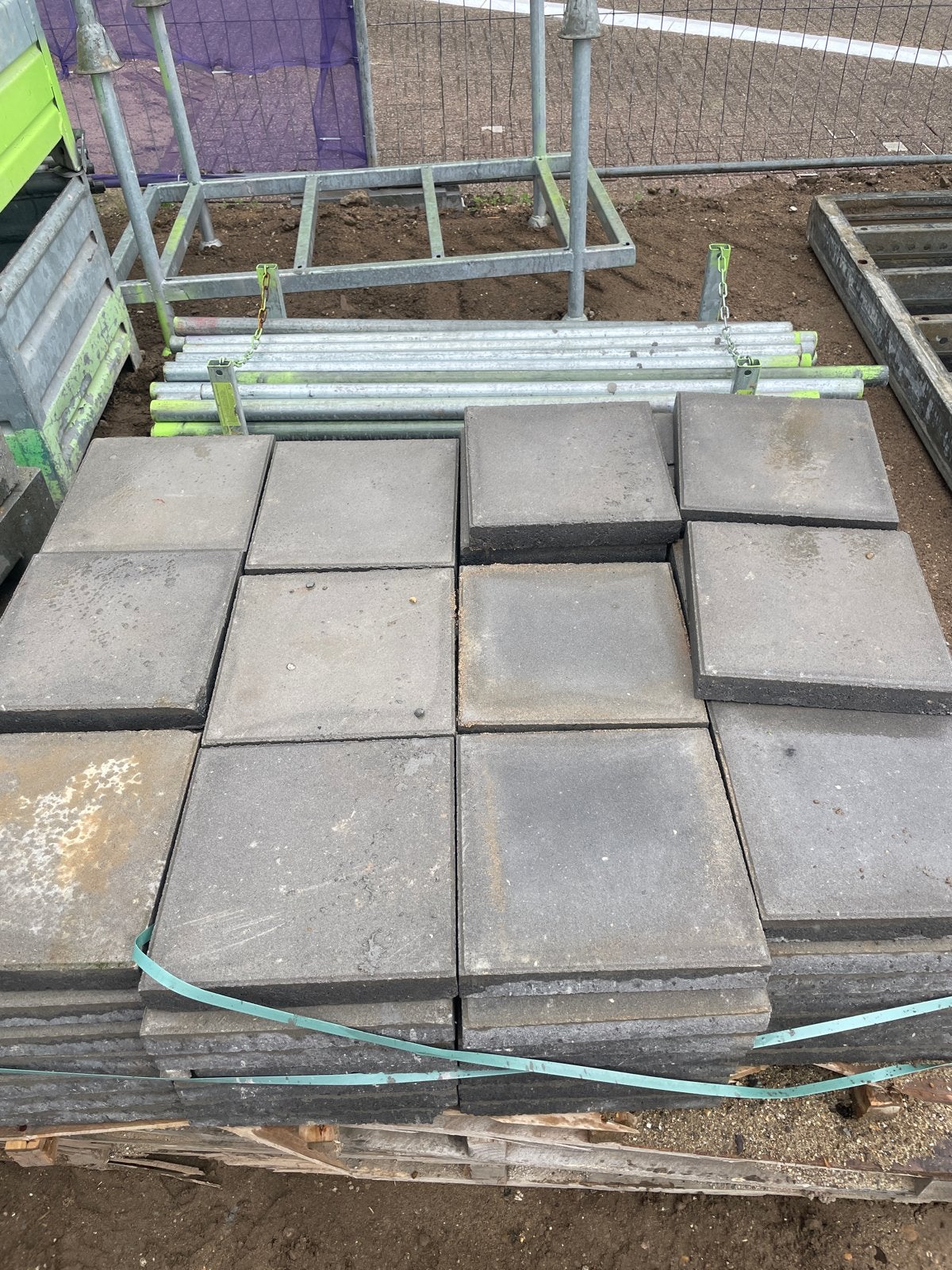 Nieuw 30x30 tegels., Tuin en Terras, Ophalen, Gebruikt, 10 m² of meer, Beton
