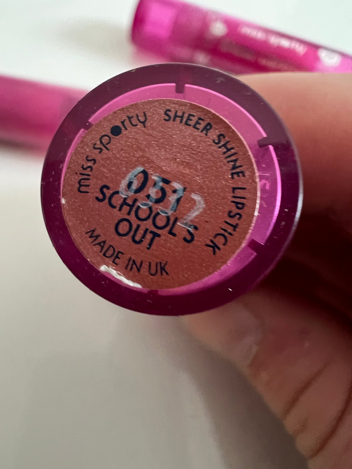 Partijhandel Lippestift merk Miss Sporty - Diverse Kleuren, Lippen, Ophalen of Verzenden, Zo goed als nieuw, Make-up