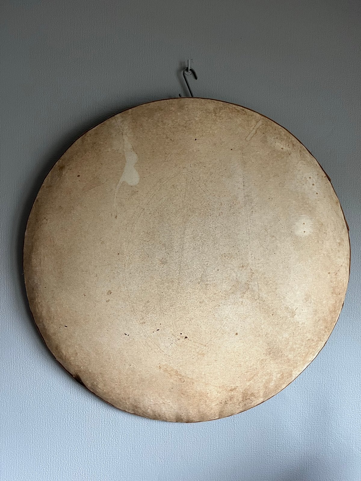 Antiek kantklos kussen met paardenhaar - 60 cm, Ophalen of Verzenden, Gebruikt, Kussen