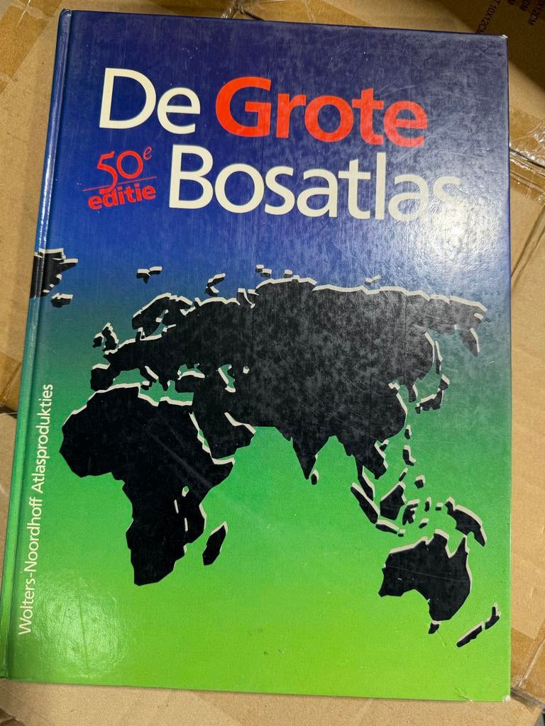 De Grote Bosatlas 50e editie - Wolters-Noordhoff, Boeken, Gelezen, Bosatlas, 2000 tot heden, Ophalen of Verzenden