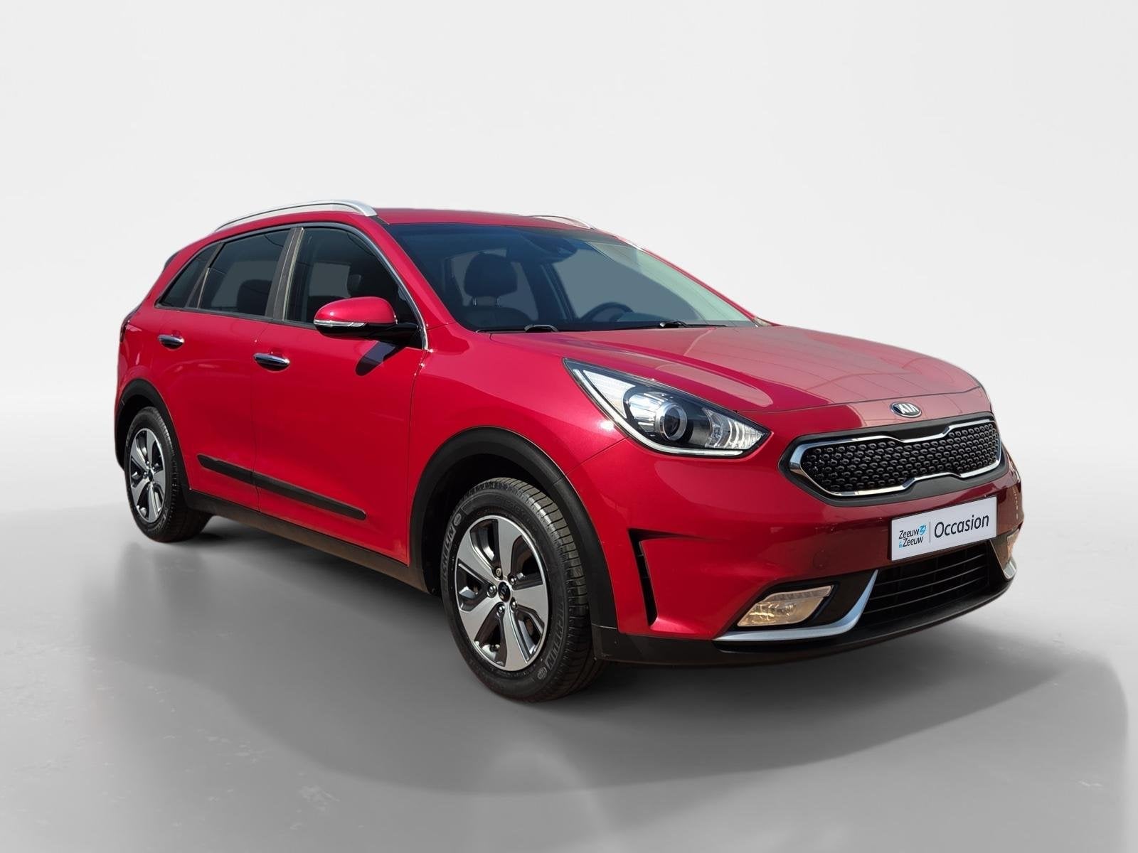 Kia Niro 1.6 GDi Hybrid DynamicLine Automaat | Dealeronderho, Auto's, 12 maanden, Gebruikt, Euro 6, Leder en Stof