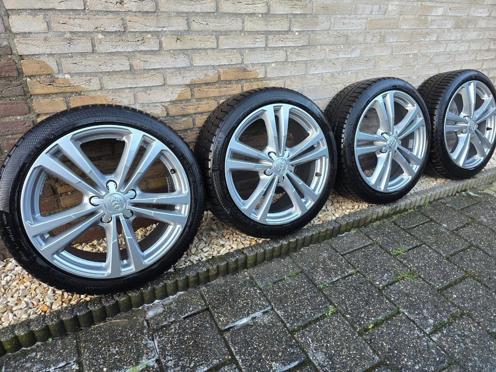 Originele Audi S line velgen met Continental banden, Auto-onderdelen, Ophalen, Gebruikt