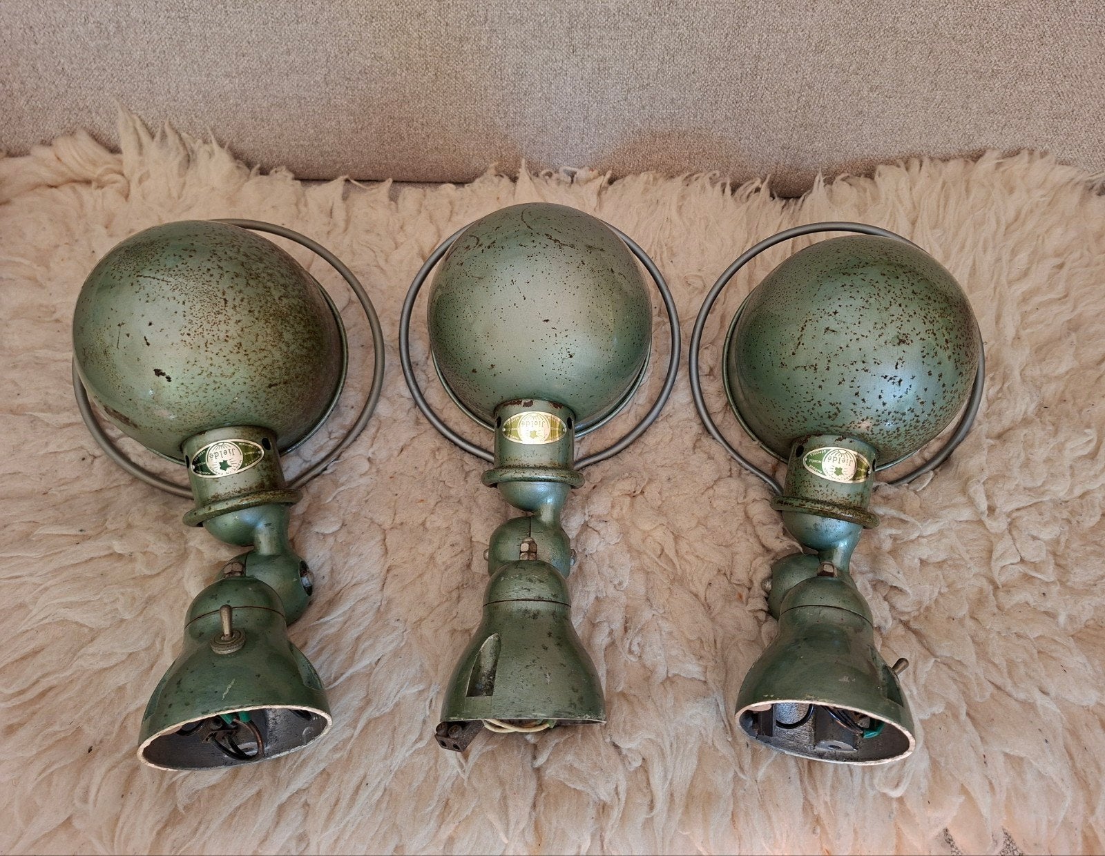 Jielde lamp vespa applique 3x ook per stuk te koop., Ophalen of Verzenden