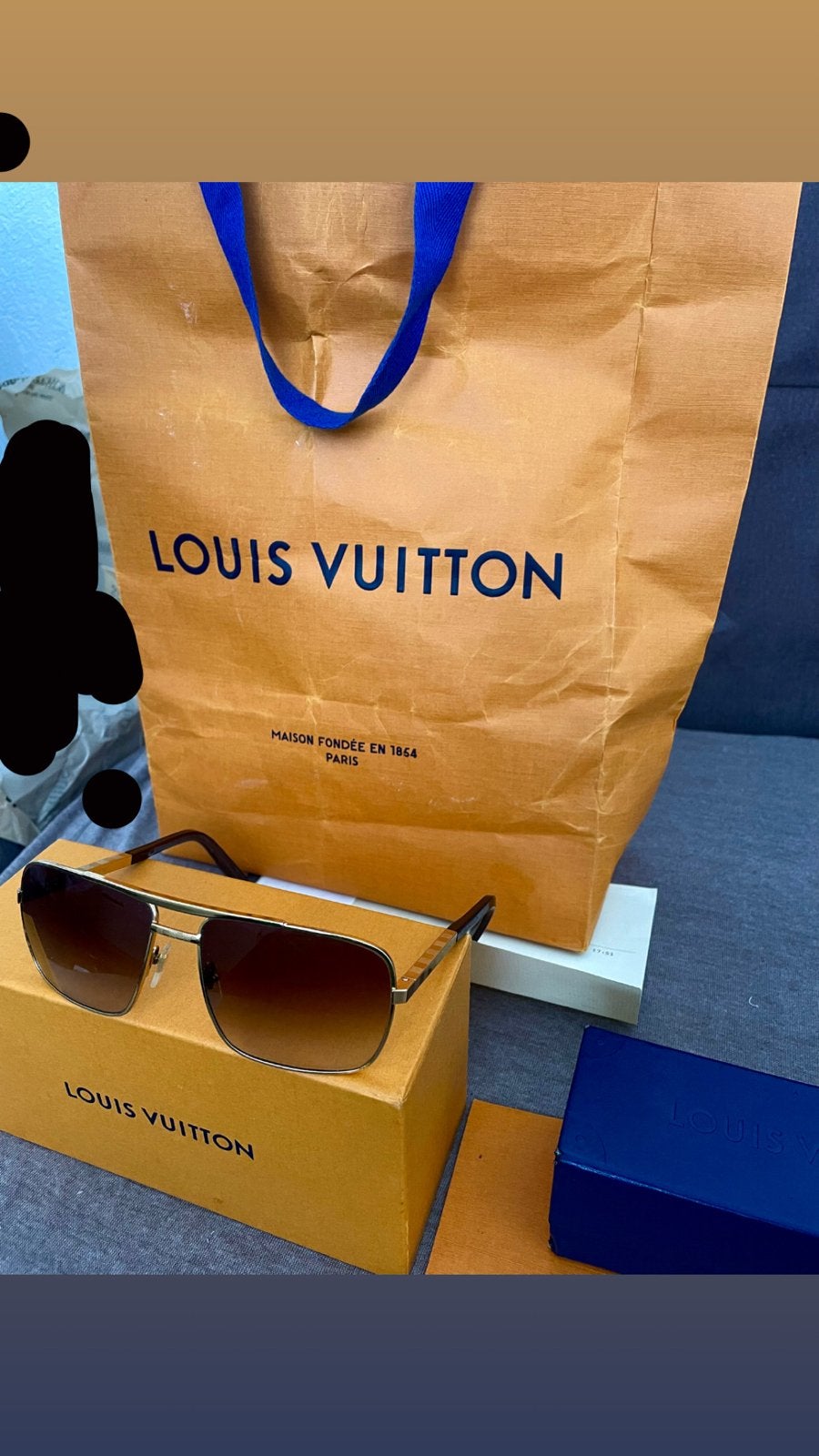 Louis Vuitton Zonnebril Heren, Sieraden, Tassen en Uiterlijk, Overige merken, Zonnebril, Bruin, Ophalen of Verzenden