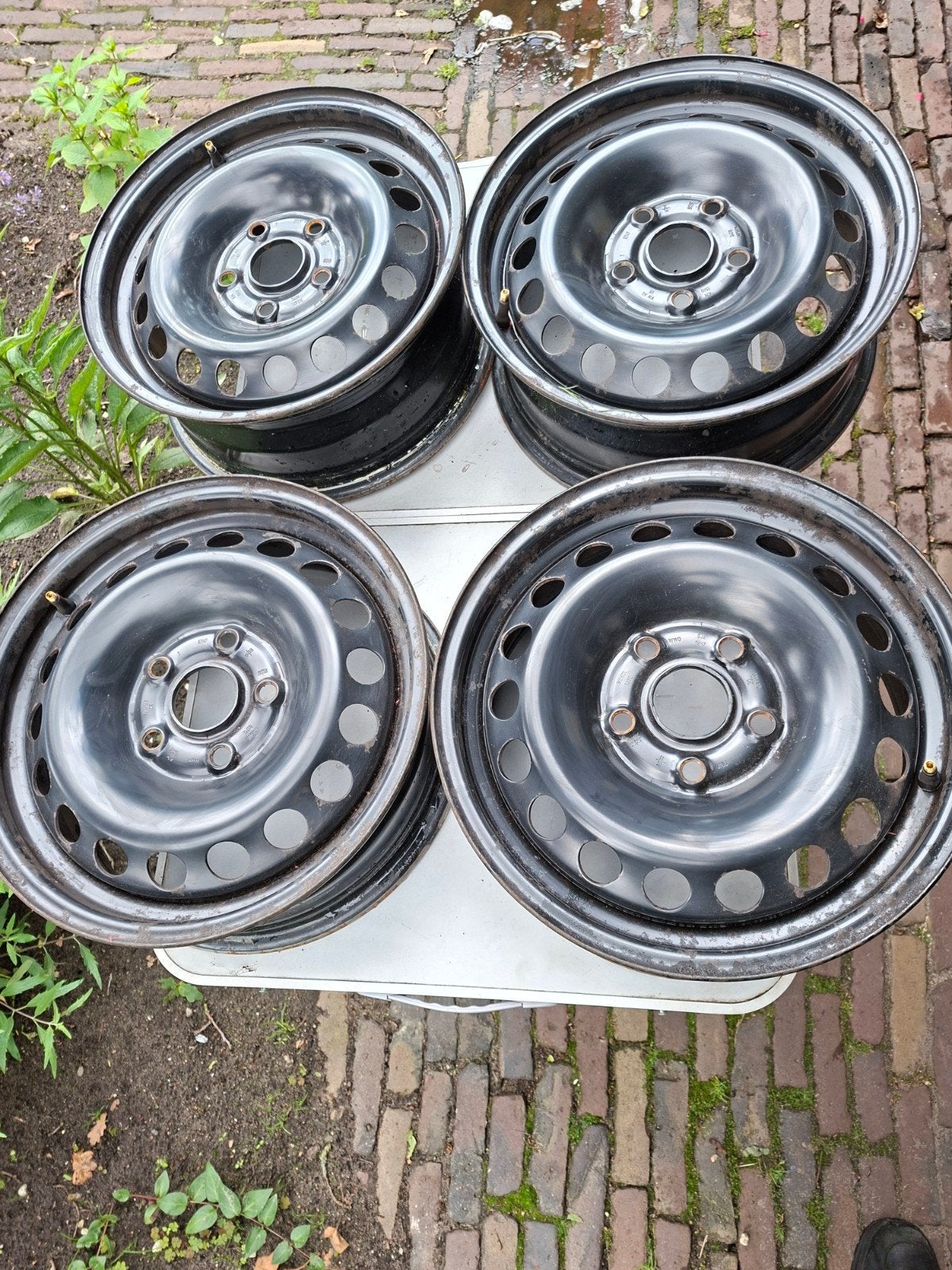 Stalen velgen 5x112 15 inch vw, Auto diversen, Ophalen of Verzenden