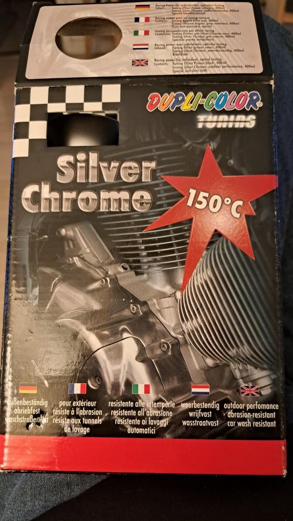 Dupli-Color Silver Chrome Tuning Set - Hittebestendig, Ophalen of Verzenden