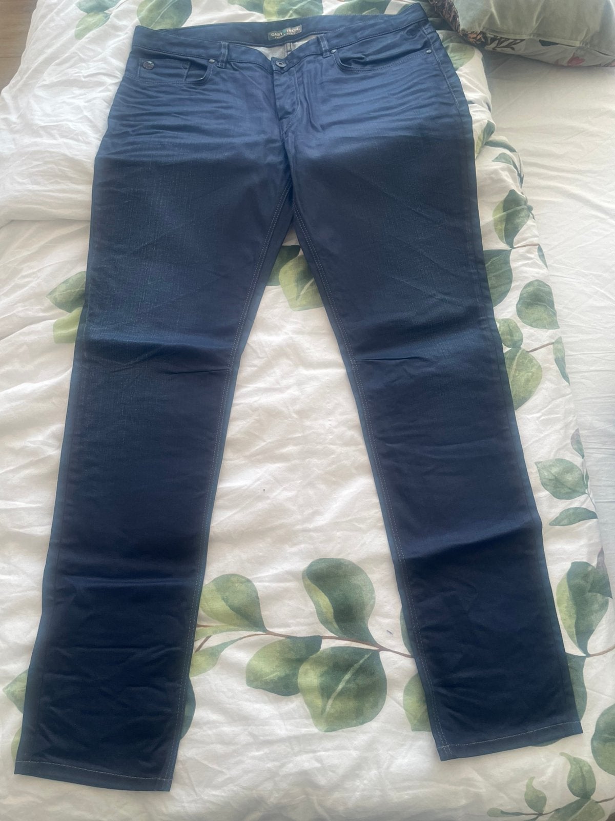 Cast iron broek 38/34, Ophalen, Zo goed als nieuw, Blauw, Overige jeansmaten