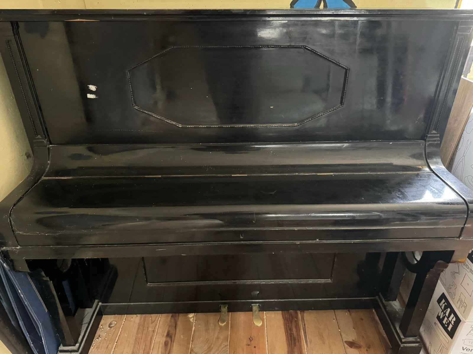 Kuhse Piano - Zwart, Gebruikt, Opknapper, Ophalen, Gebruikt, Zwart, Piano