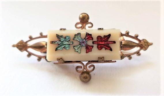 Antieke Victoriaanse broche (7884-4670), Sieraden, Tassen en Uiterlijk, Antieke sieraden, Ophalen, Overige materialen, Broche