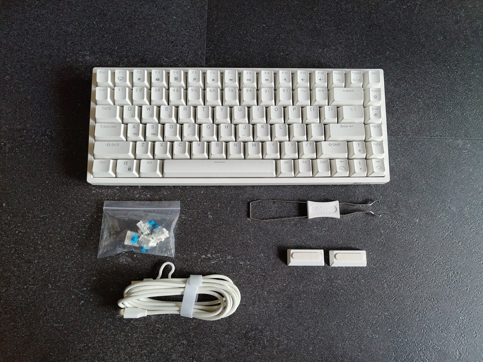 Mechanisch toetsenbord met blue keys, Hot-swappable, Ophalen of Verzenden, Zo goed als nieuw, Qwerty