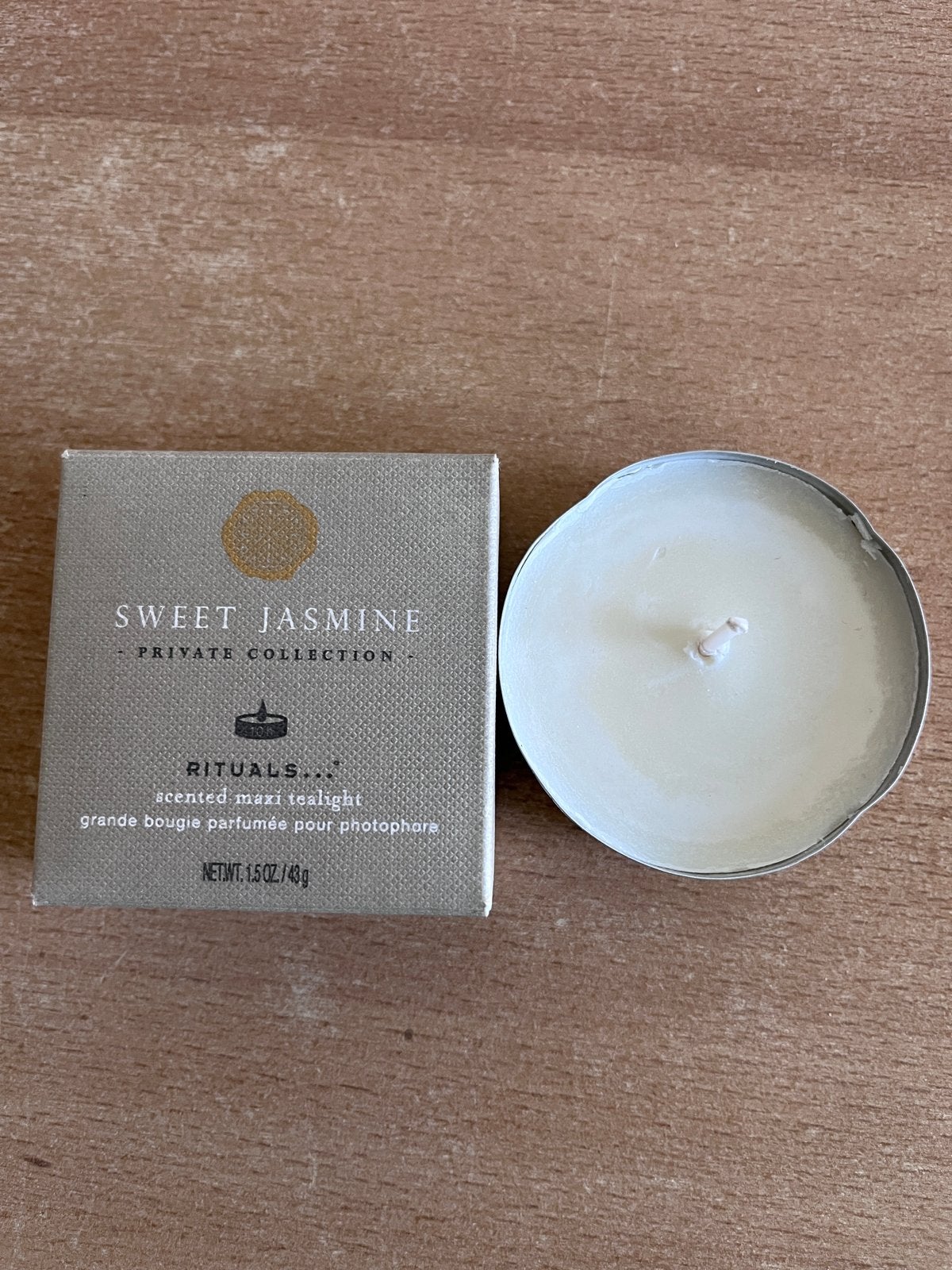 Rituals Sweet Jasmine Scented Maxi Tealight Geurkaars, Ophalen of Verzenden, Kaars, Was, Nieuw