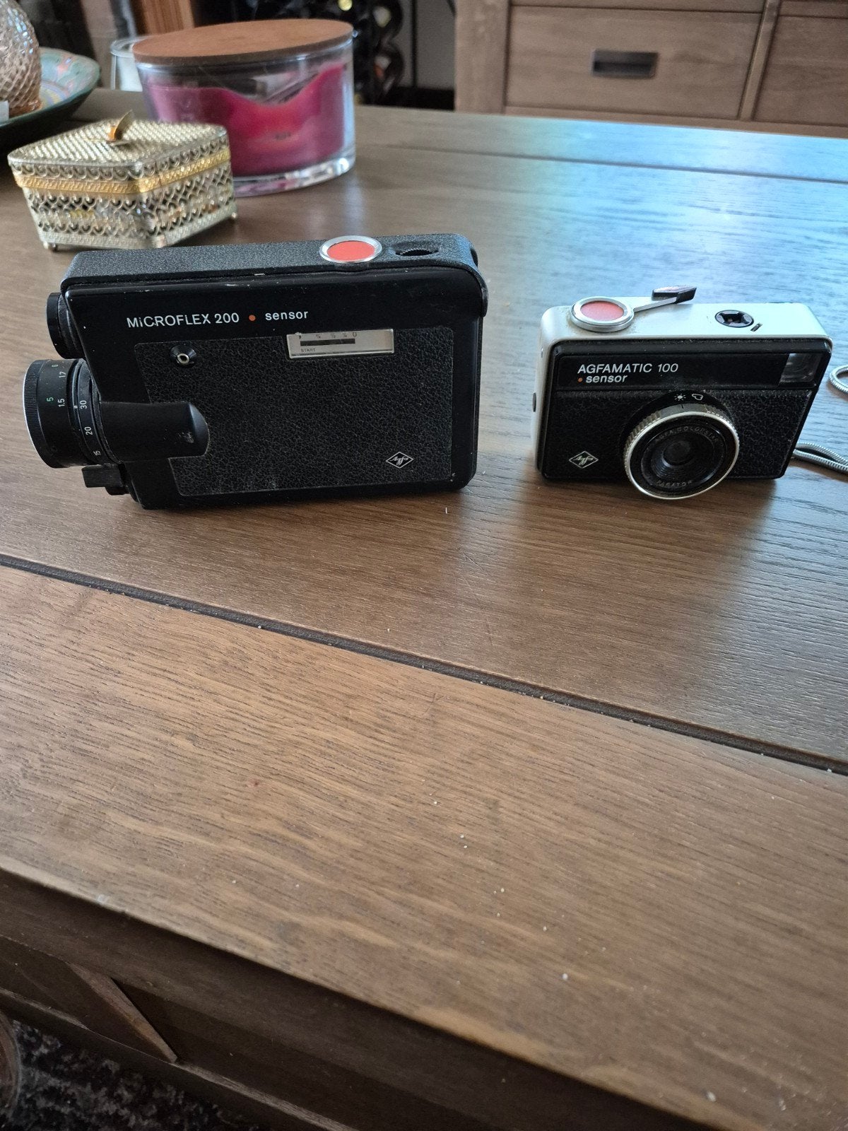 Vintage Agfa Microflex 200 & Agfamatic 100 camera's, Ophalen of Verzenden, Gebruikt, Compact, Overige Merken