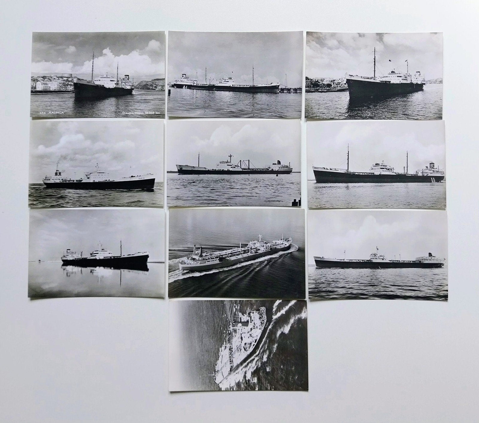 19 Ansichtkaarten van Shell Tankers N.V., Verzamelen, Ophalen of Verzenden, Zo goed als nieuw, Kaart, Foto of Prent