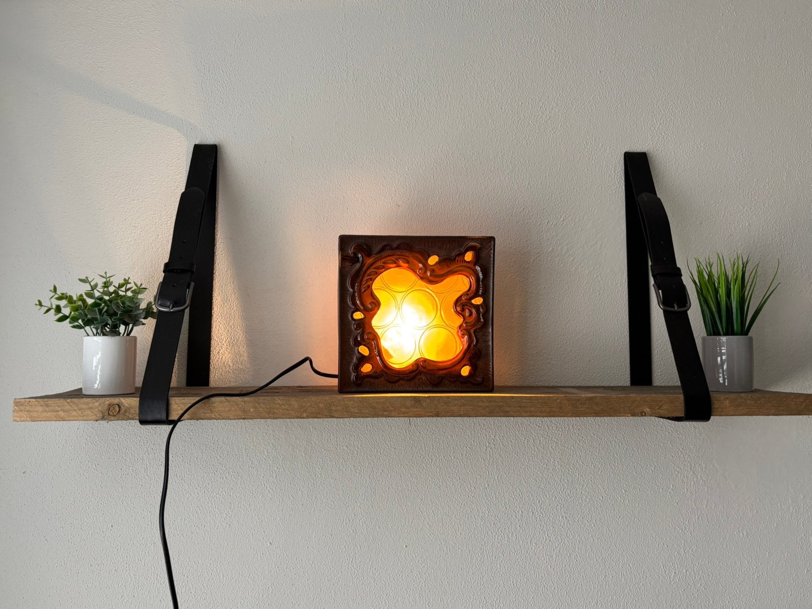 Zeldzame vintage Pan Leuchten wandlamp Fat Lava jaren '60, Ophalen of Verzenden, Gebruikt