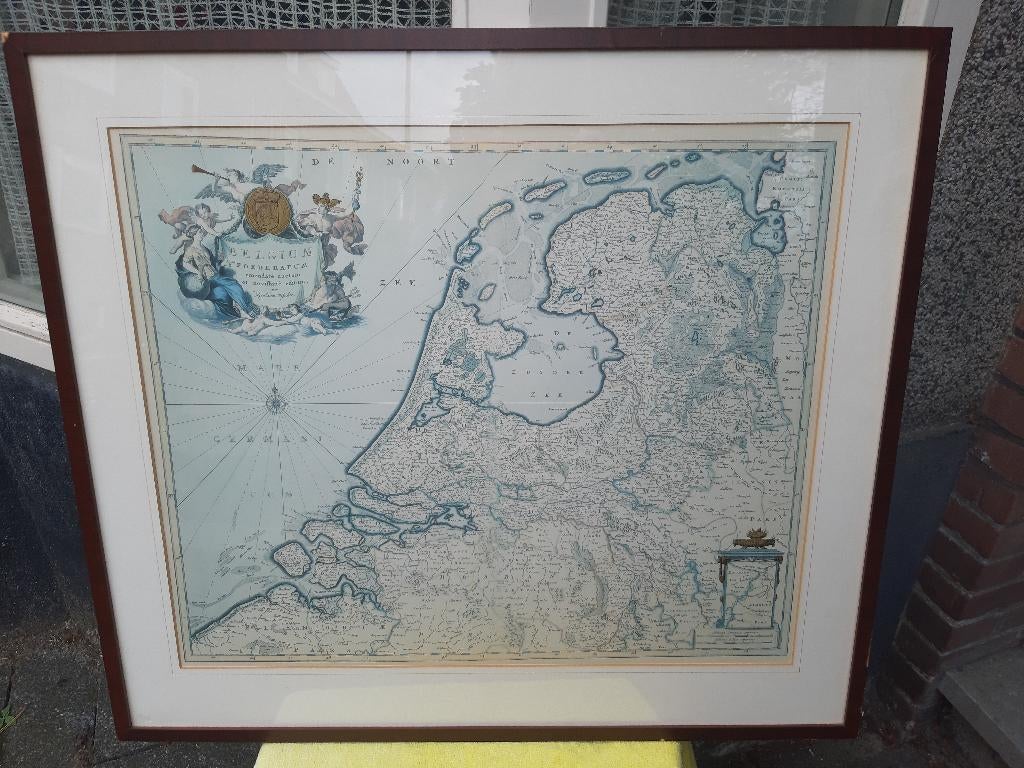 Nederland Belgium Foederatum 1700 De Wit, Boeken, Atlassen en Landkaarten, Landkaart, 1800 tot 2000, Nederland, Ophalen