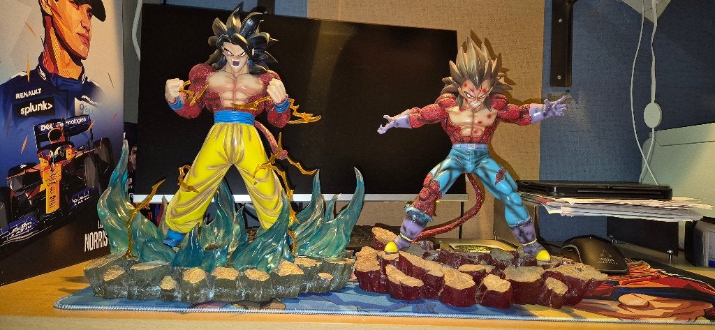 Dragonball Dragon Ball GT Goku & Vegeta RESIN Statue, Ophalen of Verzenden, Gebruikt, Overige typen