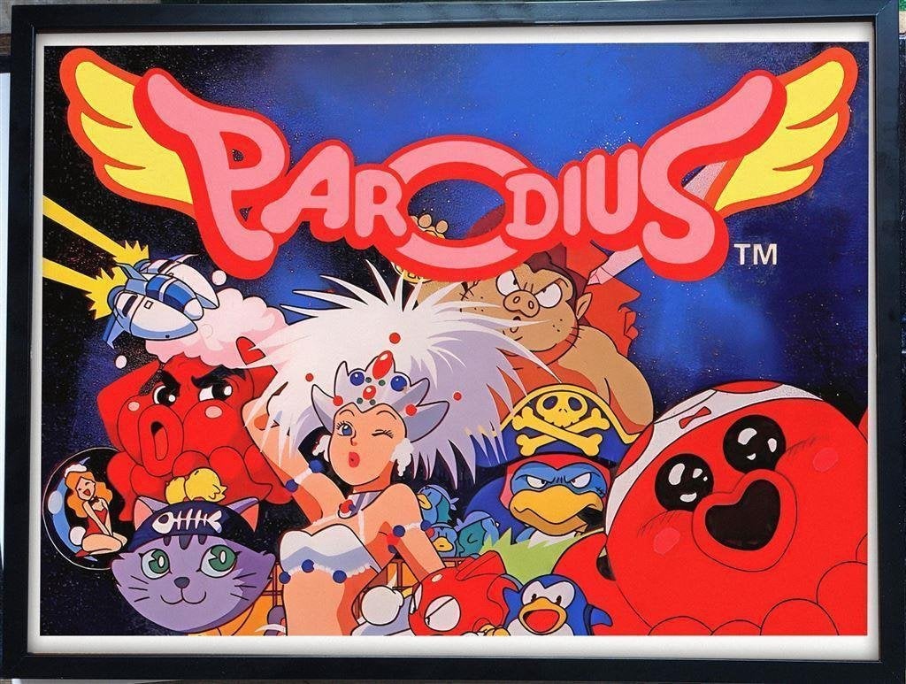 [videogame Poster in Frame] Parodius MSX SNES | Konami, Verzenden, Nieuw, A1 t/m A3, Film en Tv