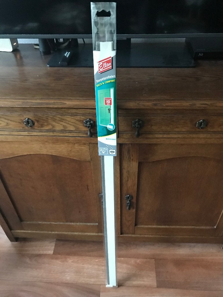 "Ellen Tochtstrip 100 cm wit PVC met borstel", Ophalen of Verzenden, Nieuw