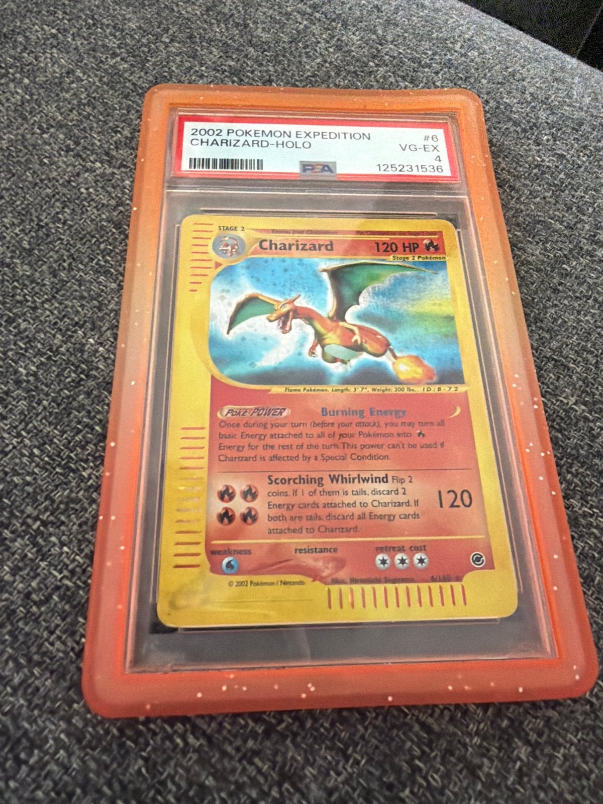 2002 Pokémon Expedition Charizard Holo PSA 4, Ophalen of Verzenden, Nieuw, Losse kaart, Foil