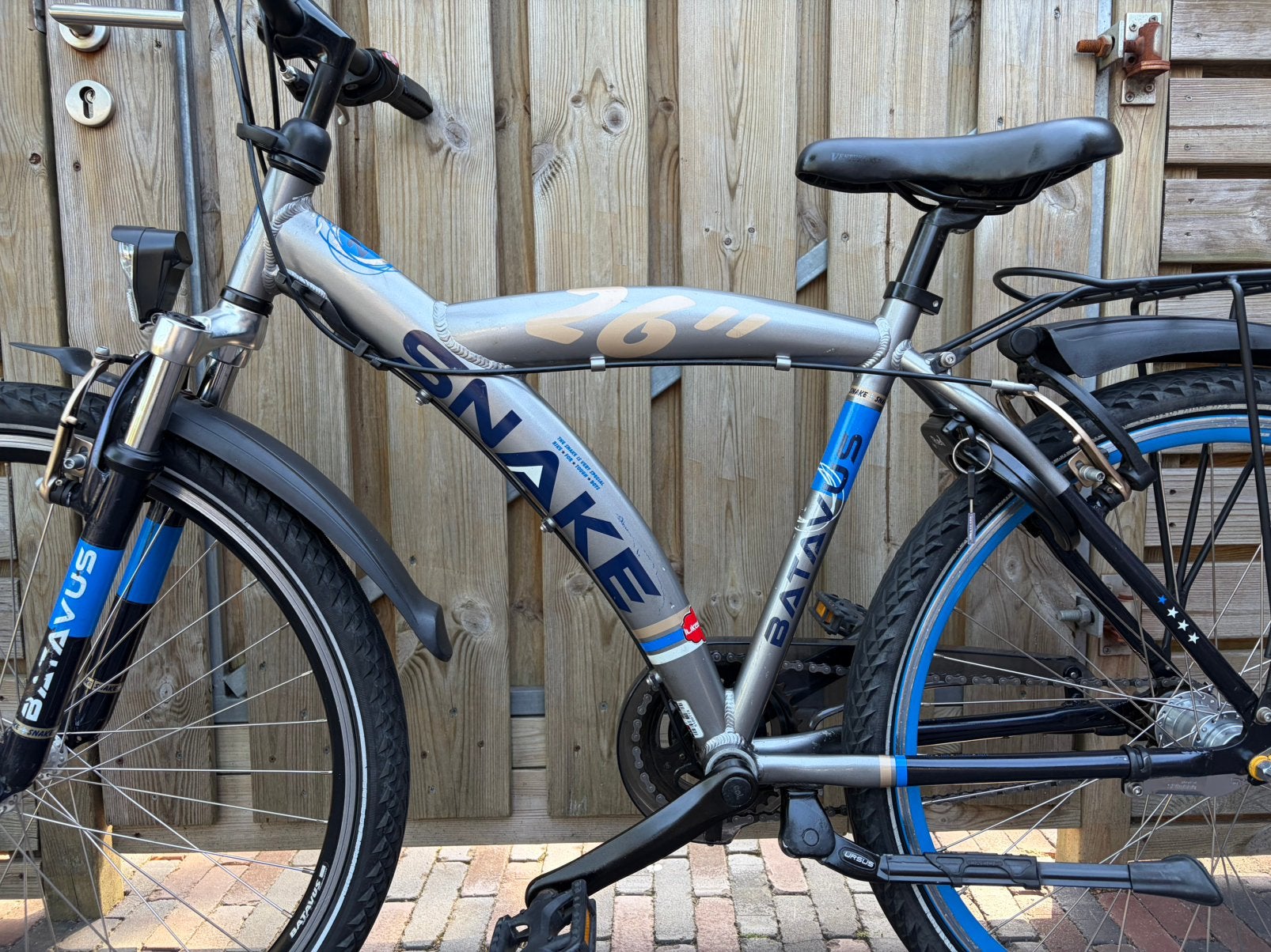 Stoere Batavus Snake 26 inch fiets, Terugtraprem, Versnellingen, Zo goed als nieuw, Ophalen
