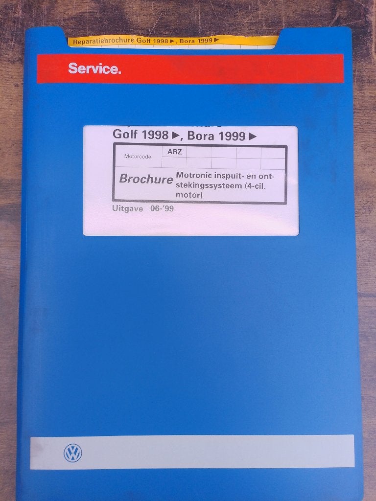 Vw Golf 4 1.8 Turbo GTi dealer werkplaatsboek inspuiting ARZ, Ophalen of Verzenden, Gelezen, Volkswagen