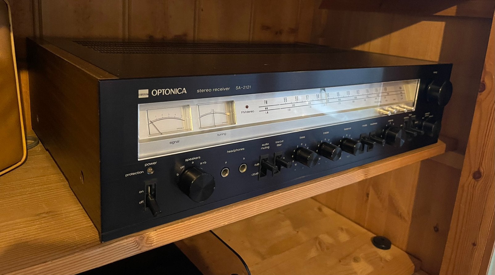 Sharp Optonica SA-2121 Stereo Receiver, Audio, Tv en Foto, Gebruikt, Ophalen, Overige merken, Minder dan 60 watt