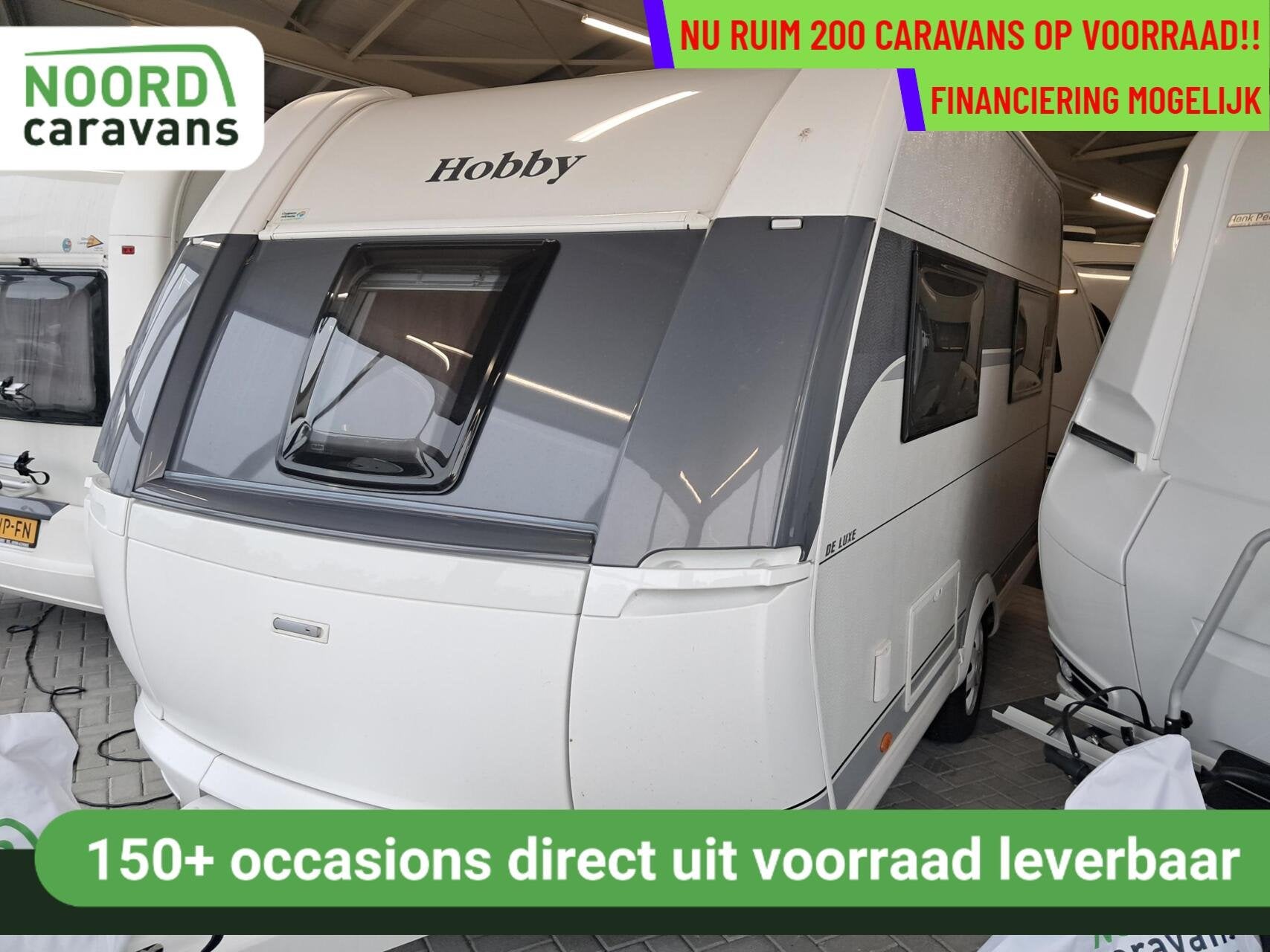 Hobby 400 SFE de luxe VOORTENT + ZAKLUIFEL + MOVER +FRANSBED, Caravans en Kamperen, Caravans, Mover, Hobby, Bedrijf, 5 tot 6 meter