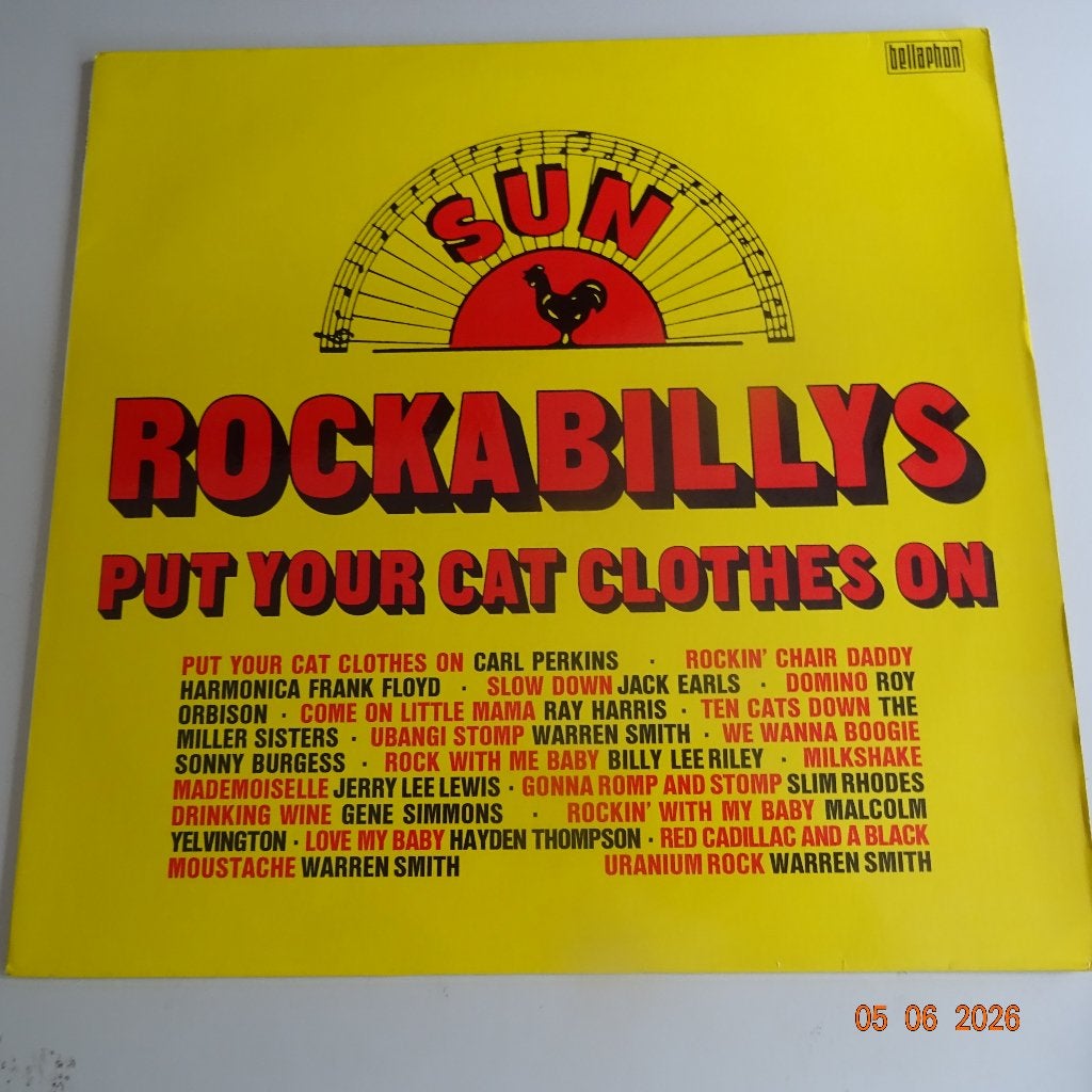 Sun Rockabillys, Put your cat clothes on - Carl Perkins eva, Gebruikt, Verzenden, Complilatie, 12 inch