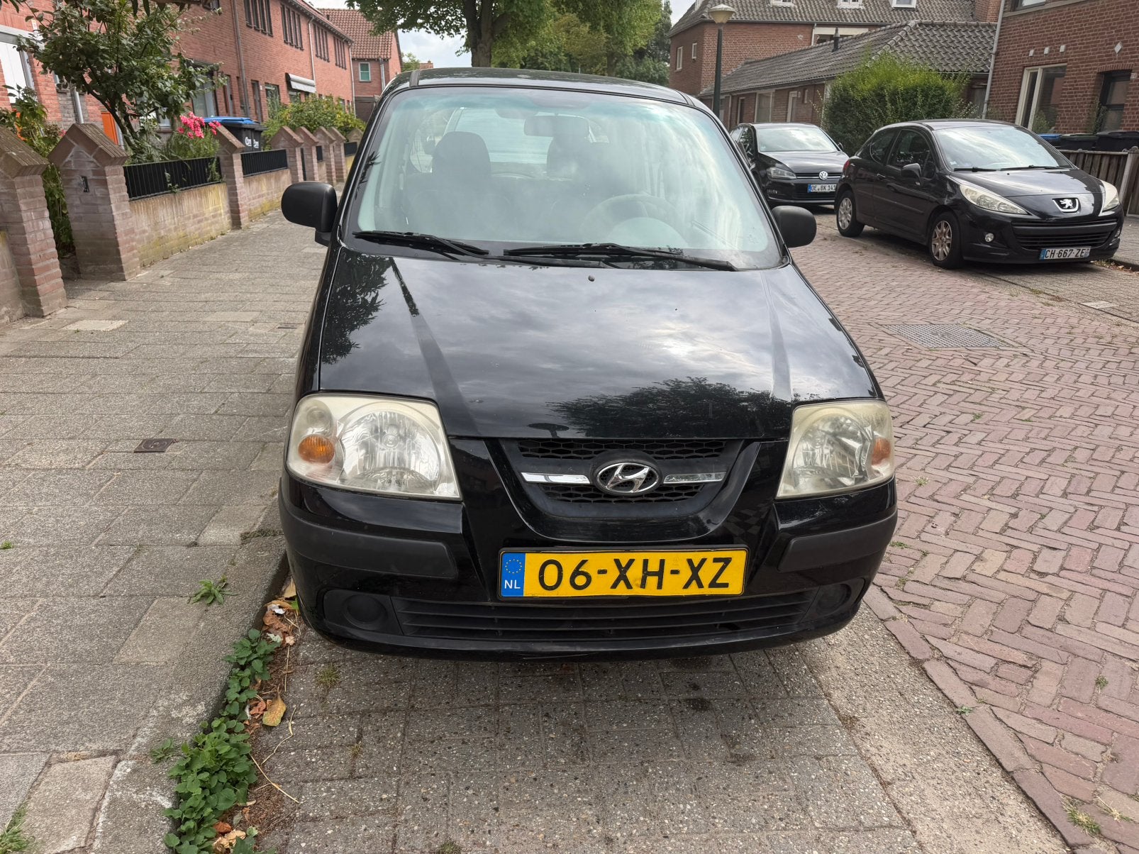 Hyundai Atos 2007 Zwart, Auto's, Hyundai, Voorwielaandrijving, Stof, 31 €/maand, 4 cilinders