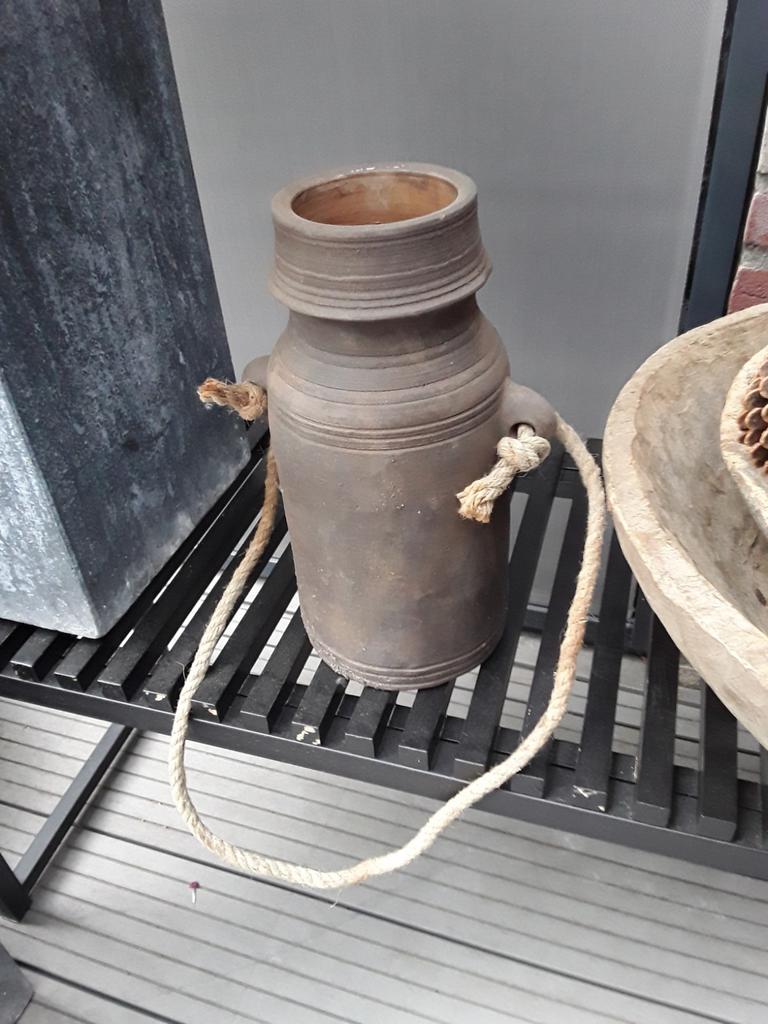 Aardewerk pot, Rond, Ophalen of Verzenden, Aardewerk, Minder dan 40 cm