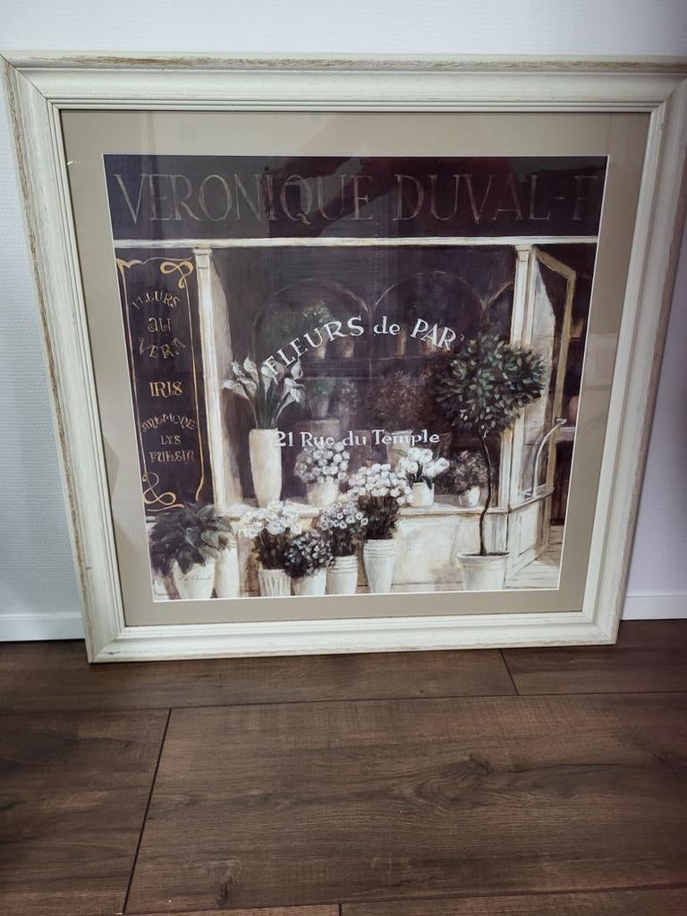 Schilderij 'Fleurs de Paris' - Véronique Duval, 92x92 cm, Ophalen
