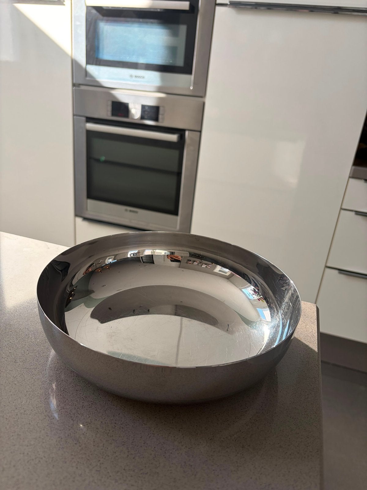 Originele Alessi schaal - Stijlvol en Tijdloos Design, Gebruikt, Schaal, Rond, Ophalen of Verzenden