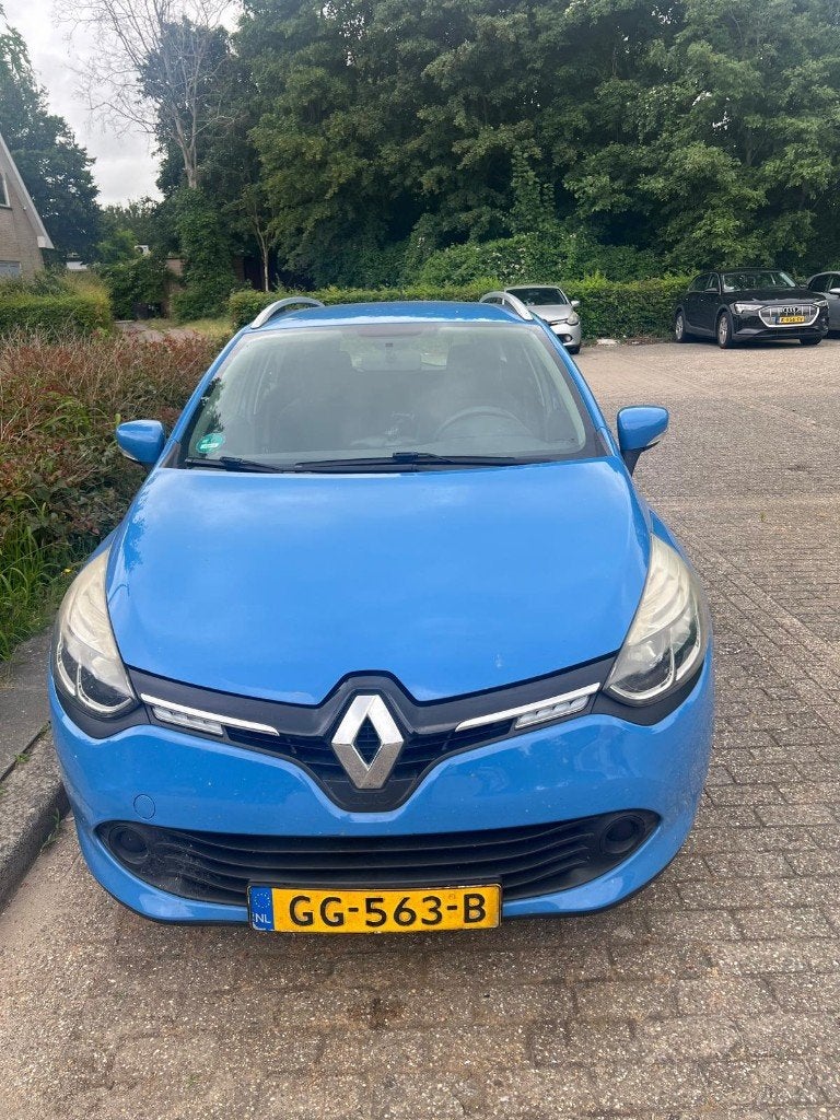 Renault Clio Energy TCe 90pk S&S 2015 Blauw, Auto's, Voorwielaandrijving, 898 cc, Stof, Zwart