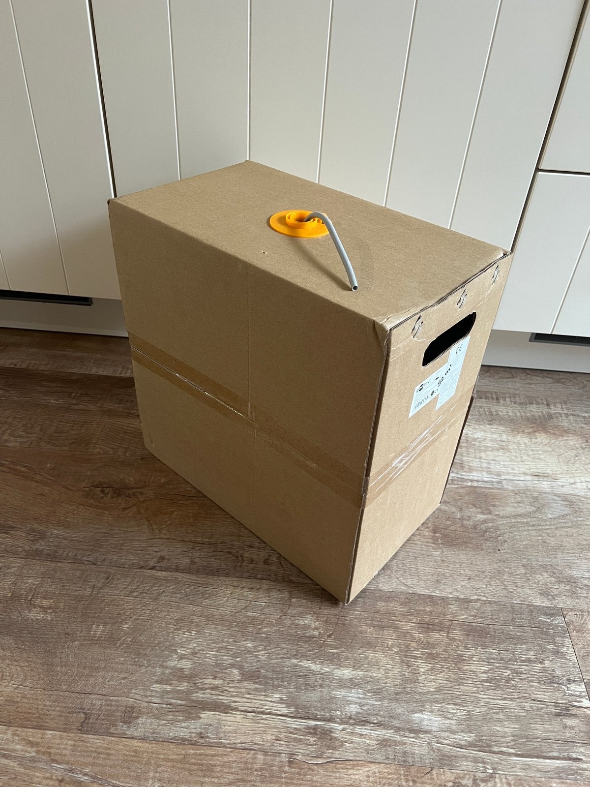 Goobay CAT 6 netwerkkabel U/UTP grijs 92m, Computers en Software, Ophalen of Verzenden, Nieuw