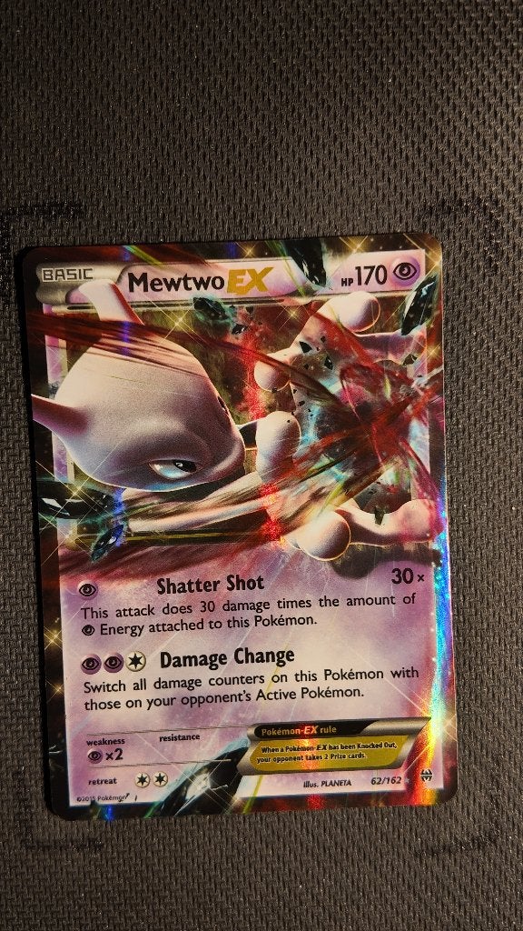 Mewtwo-EX 62 BREAKthrough | Pokemon kaart, Ophalen, Losse kaart, Foil