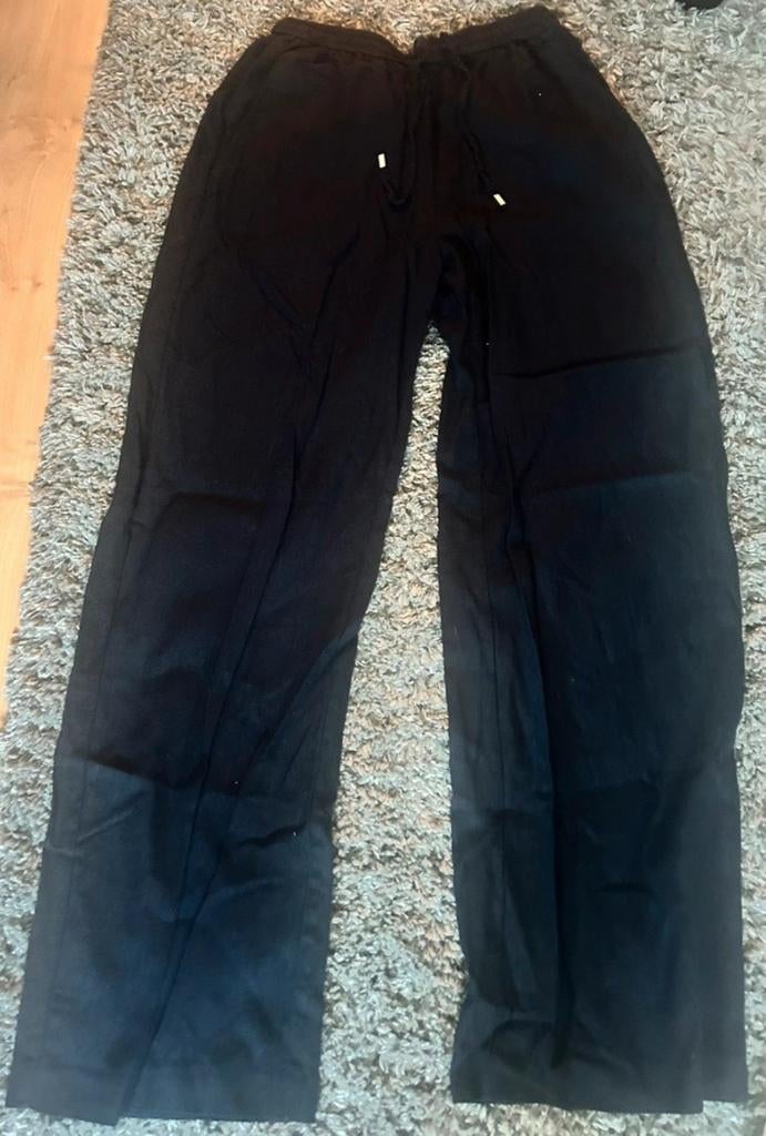 Zwarte linnen broek Zara maat XS, Ophalen of Verzenden, Zo goed als nieuw, Maat 34 (XS) of kleiner, Lang